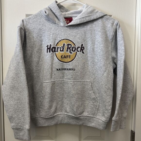 Hard Rock Cafe Kathmandu Hoodie - Small Grey Cotton Blend XLarge - Picture 1 of 4